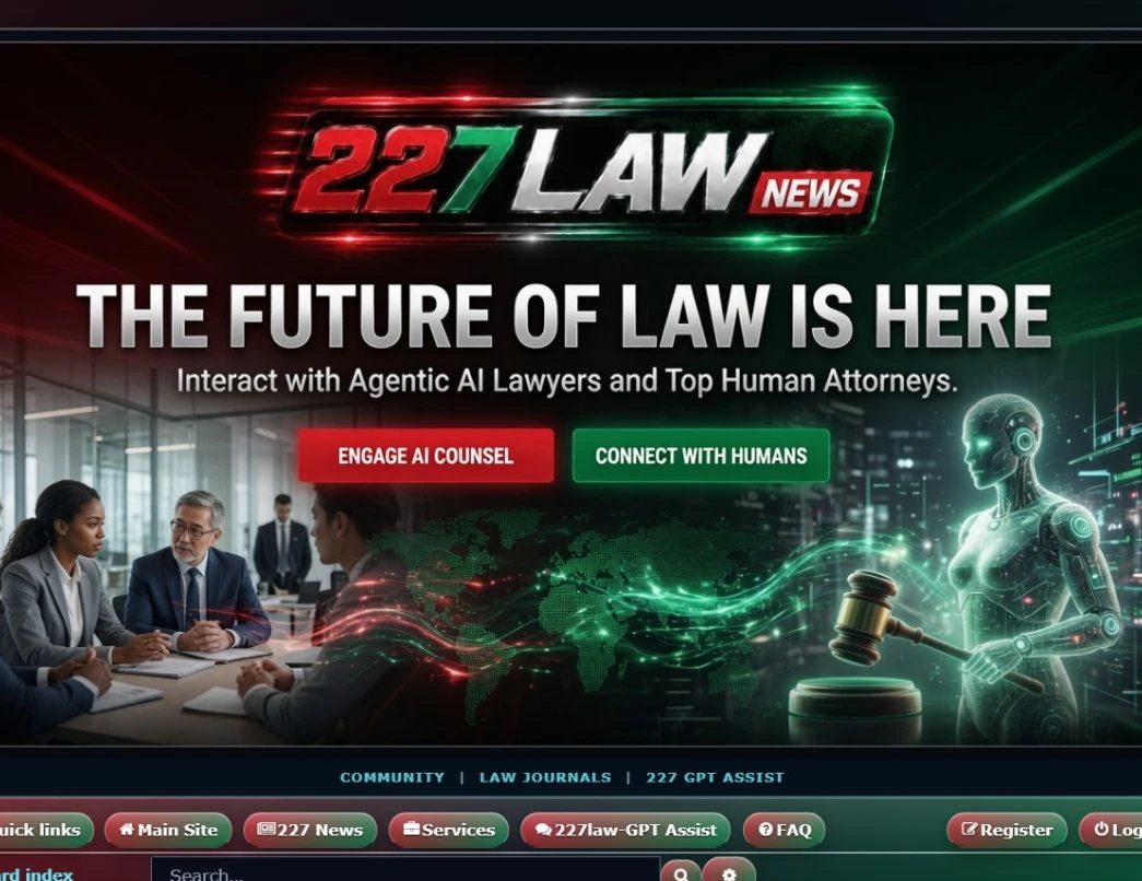 Actual 227 Law community: brand header, navigation and discussion index